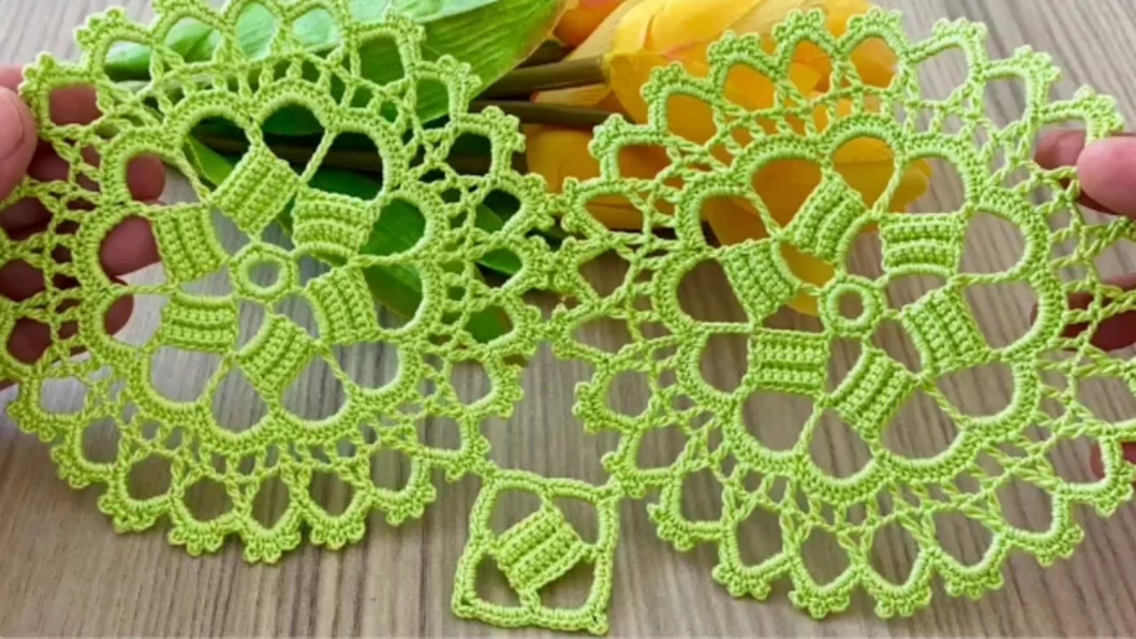 每天学点新花样!钩针编织镂空圆形创意花片