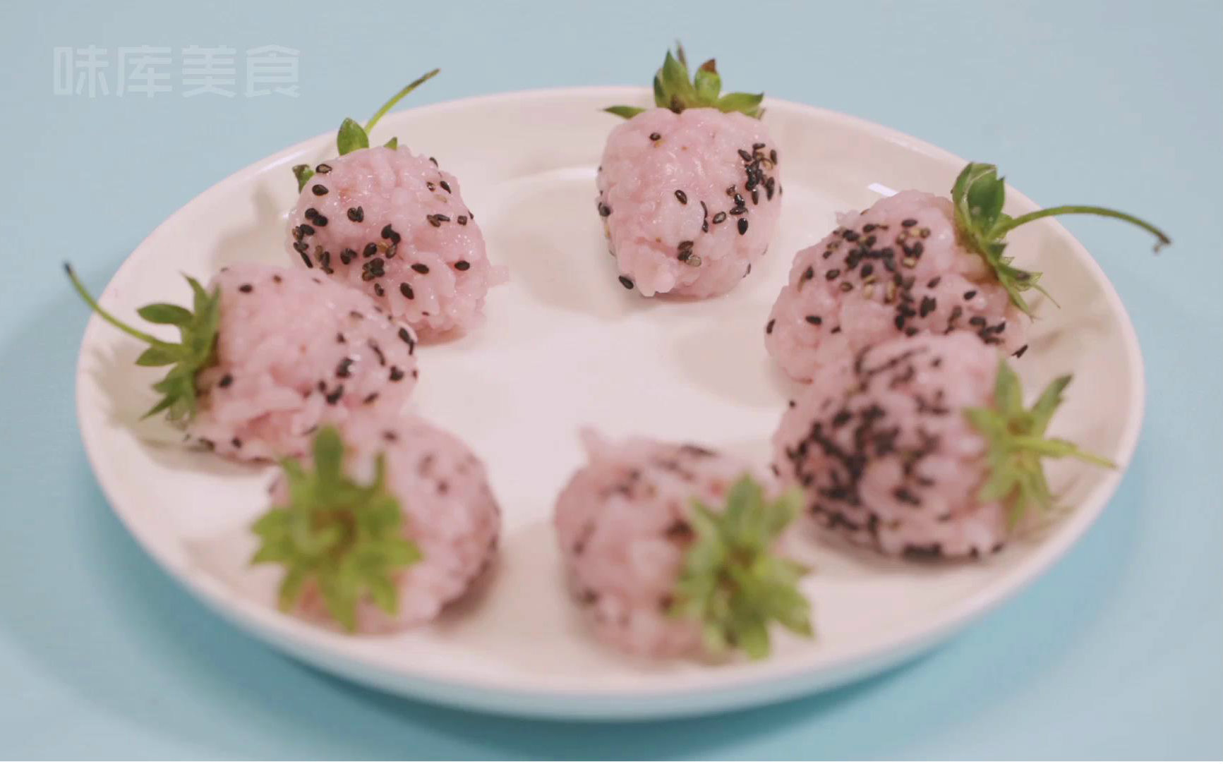 超可爱的草莓米饭_美食圈_生活_bilibili_哔哩哔哩