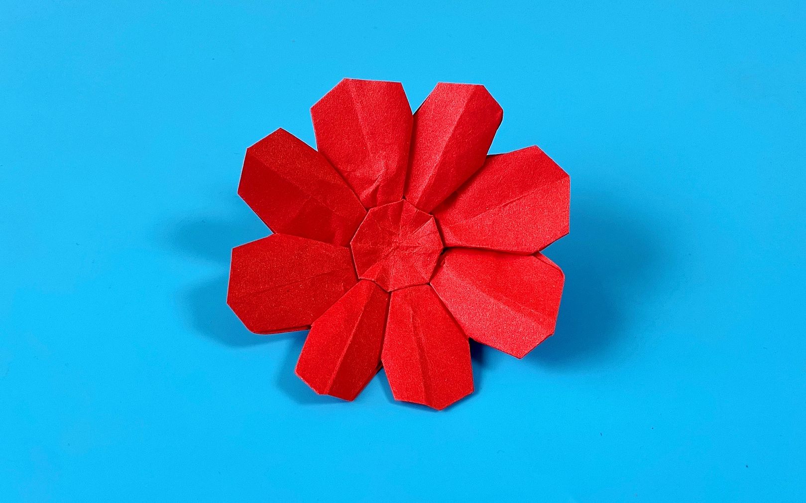 教你折纸八瓣花,简单易学,折纸王子儿童折纸教程