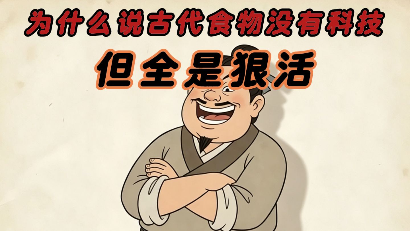 为什么说古代食物没有科技，但全是狠活？