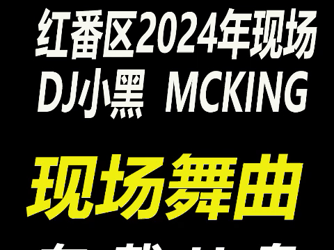 DJ小嘿 MCKING 沈阳红番区2024迪吧年现场录音哔哩哔哩bilibili