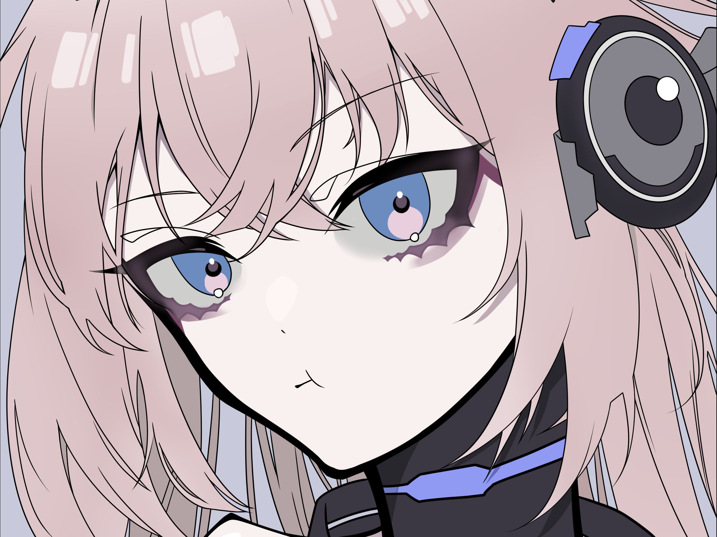 【战双/绘画过程】首考结束了浅浅摸个布偶熊