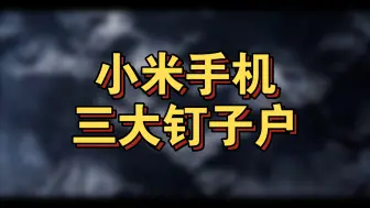 下载视频: 雷军直言不讳：我们小米的三大钉子户