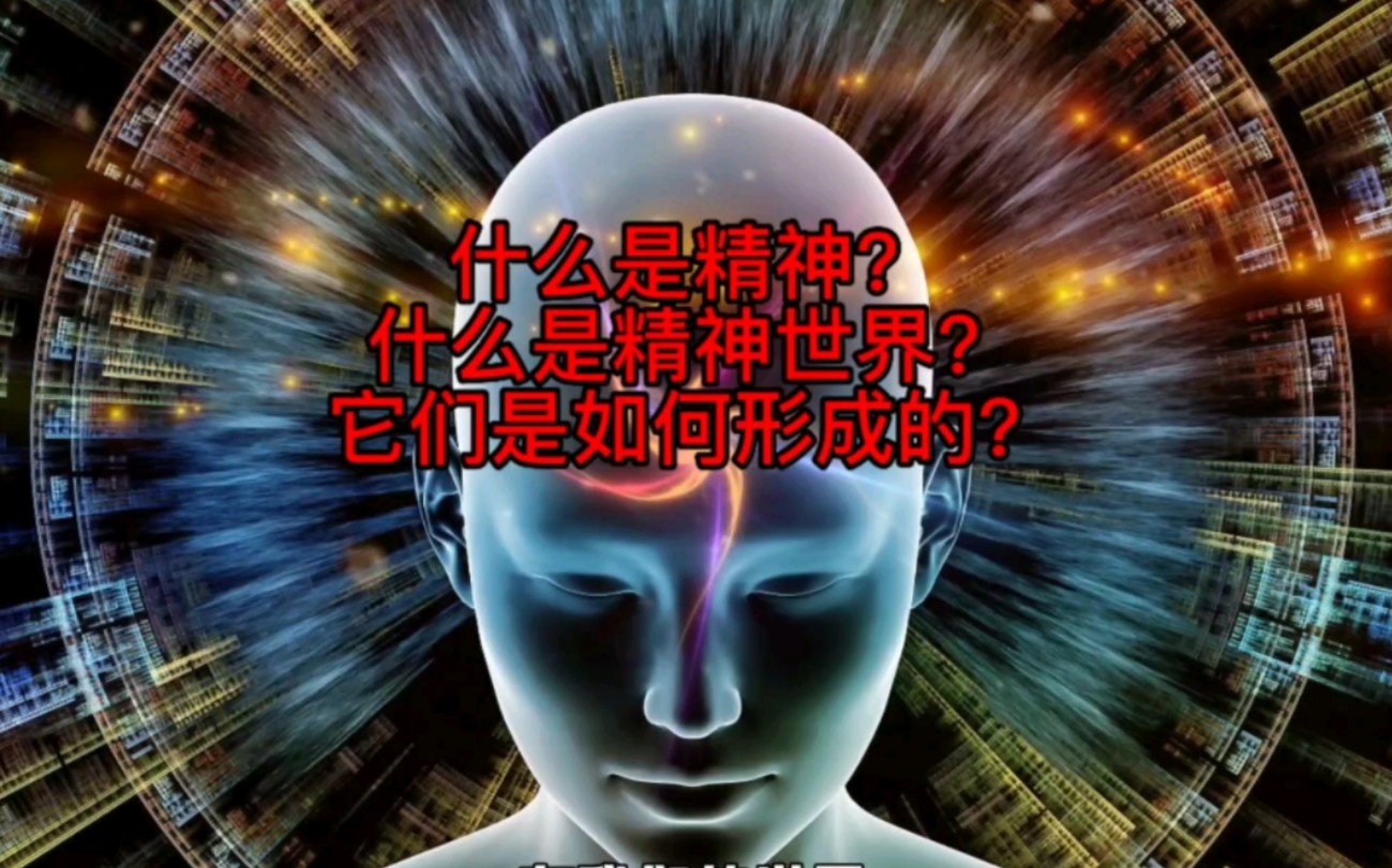 什么是精神?什么是精神世界?它们是如何形成的?哔哩哔哩bilibili