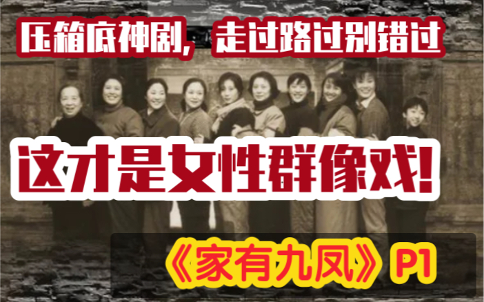 [图]【家有九凤P1】这才是平民女性群像戏！电视黄金时代的遗珠《家有九凤》解说P1