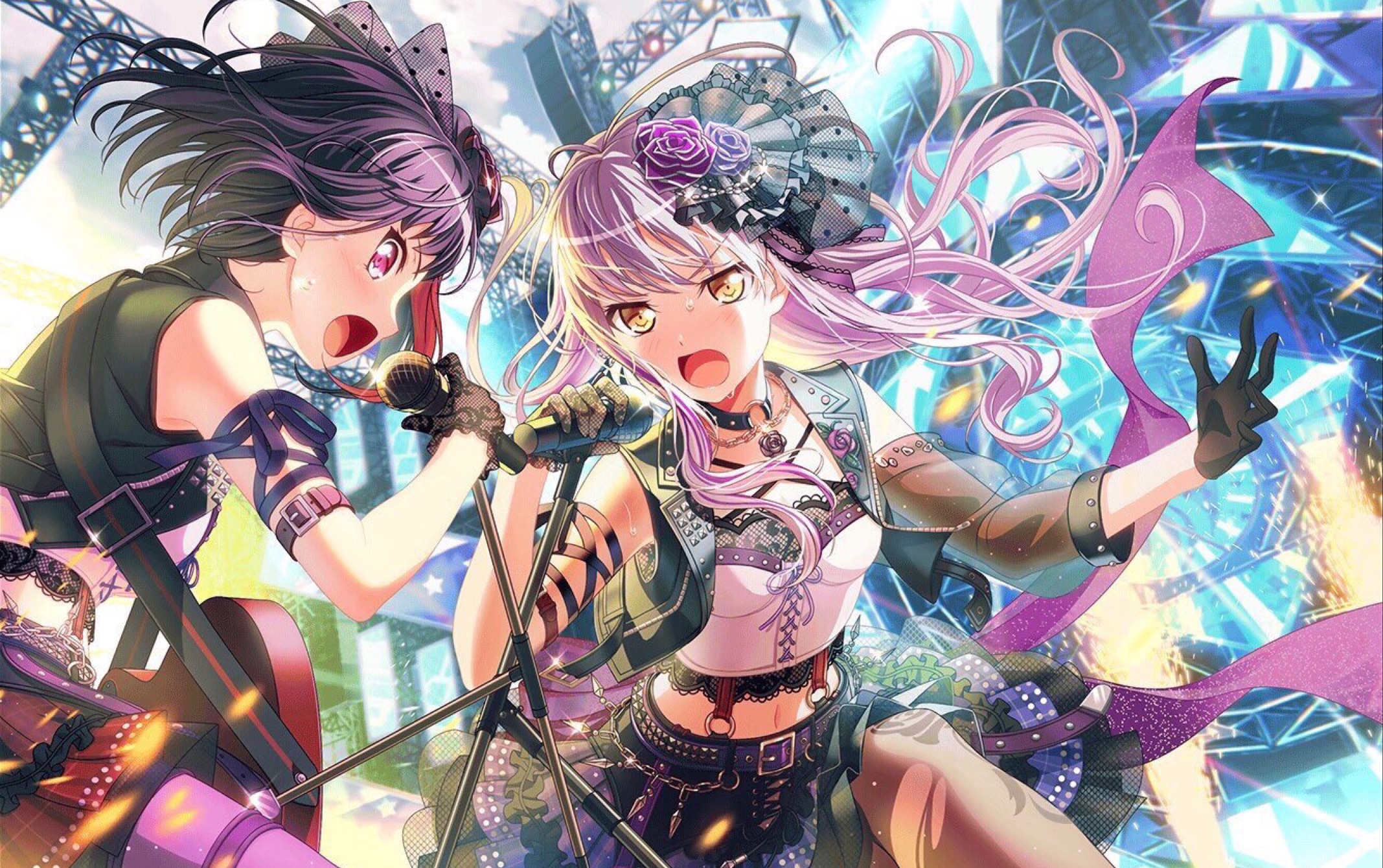 bangdream兰和友希那的live后互动兰ゆき向