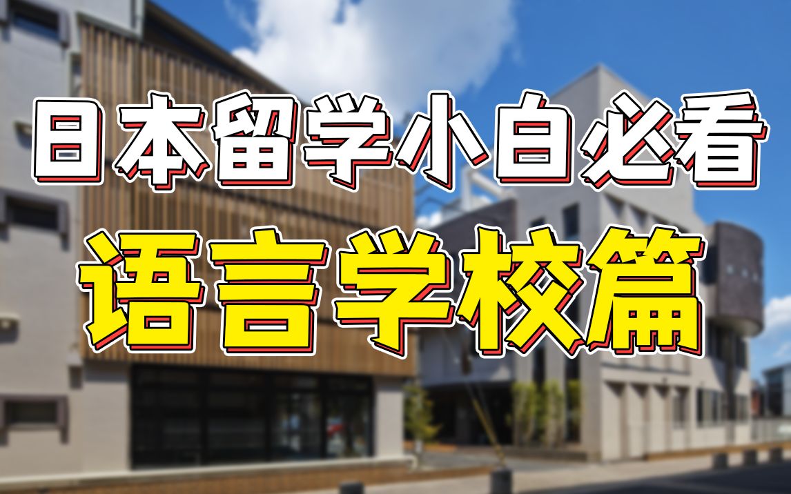 日本留学萌新小白必看系列【语言学校篇】|日本留学哔哩哔哩bilibili