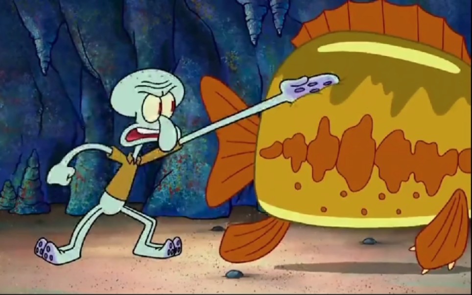 章鱼哥曾经最怕海熊!但他为了海绵宝宝,强迫自己与海熊对抗!