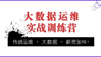 大数据运维实战训练营|集群部署监控/K8S/Docker