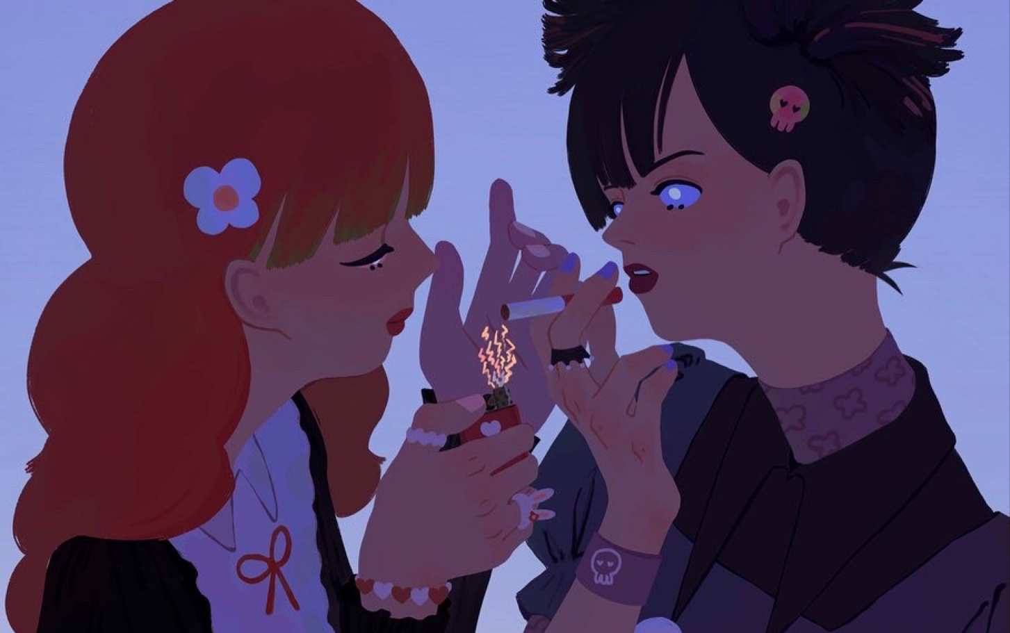 【procreate】kuromi x melody