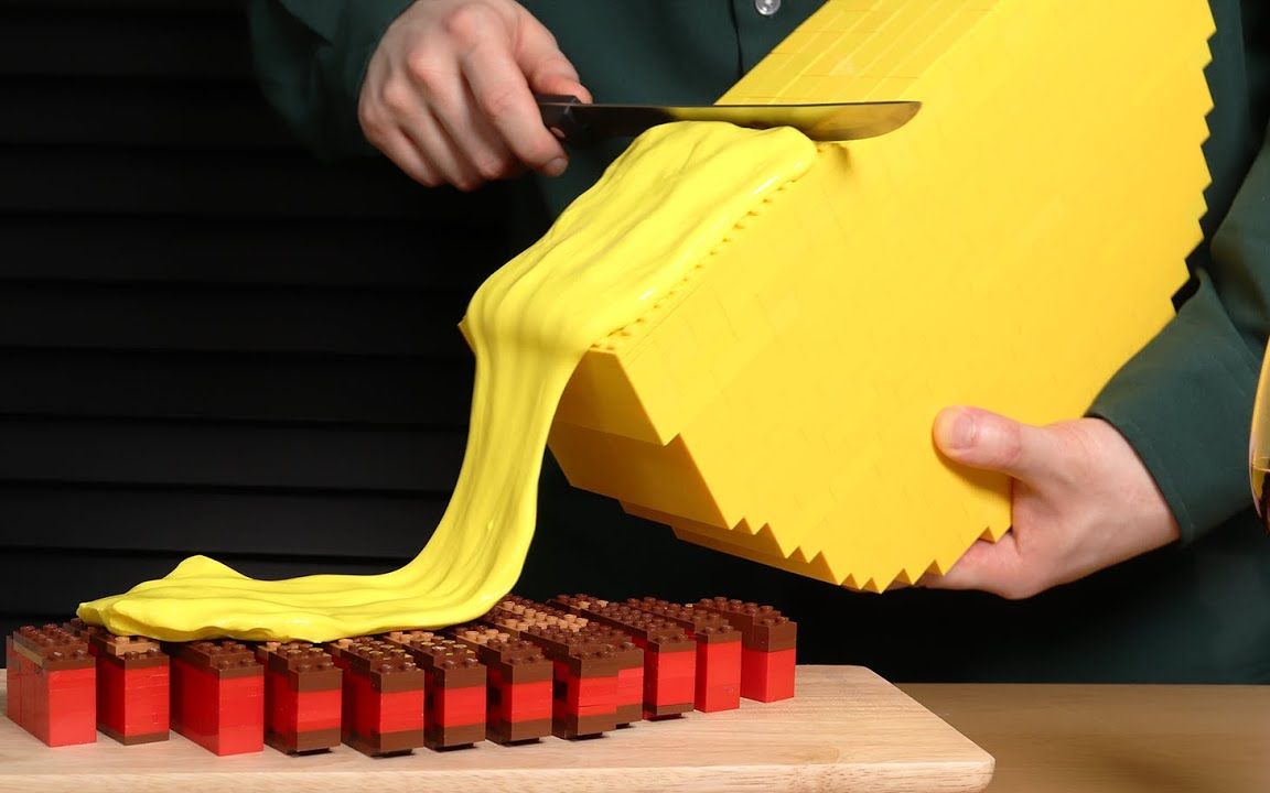 超流畅乐高定格动画芝士牛排