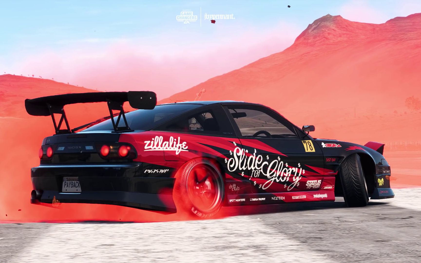 【极品飞车20】【jvy pennant】180sx改装 涂装 拍照