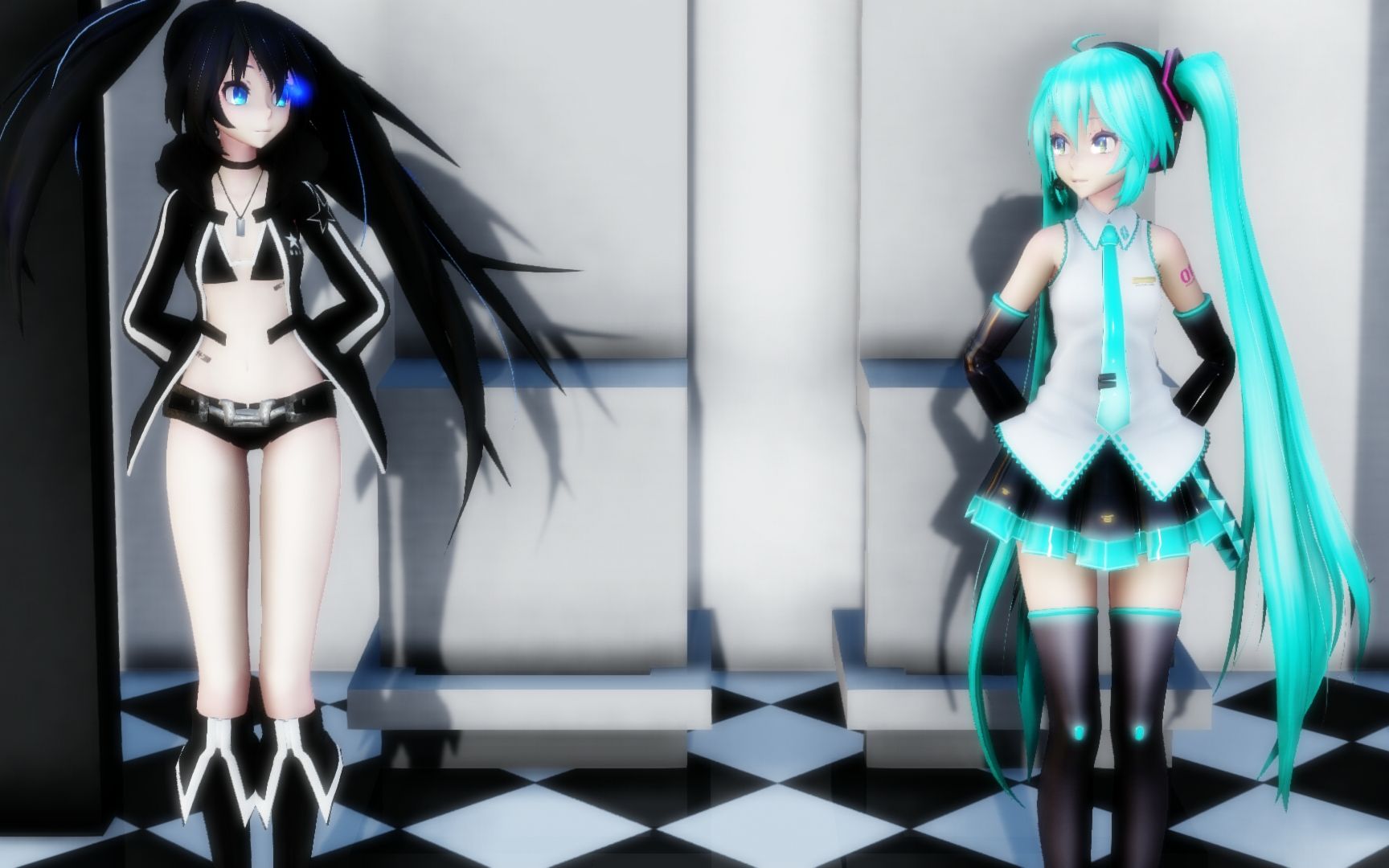 初音黑岩mmdnotitle