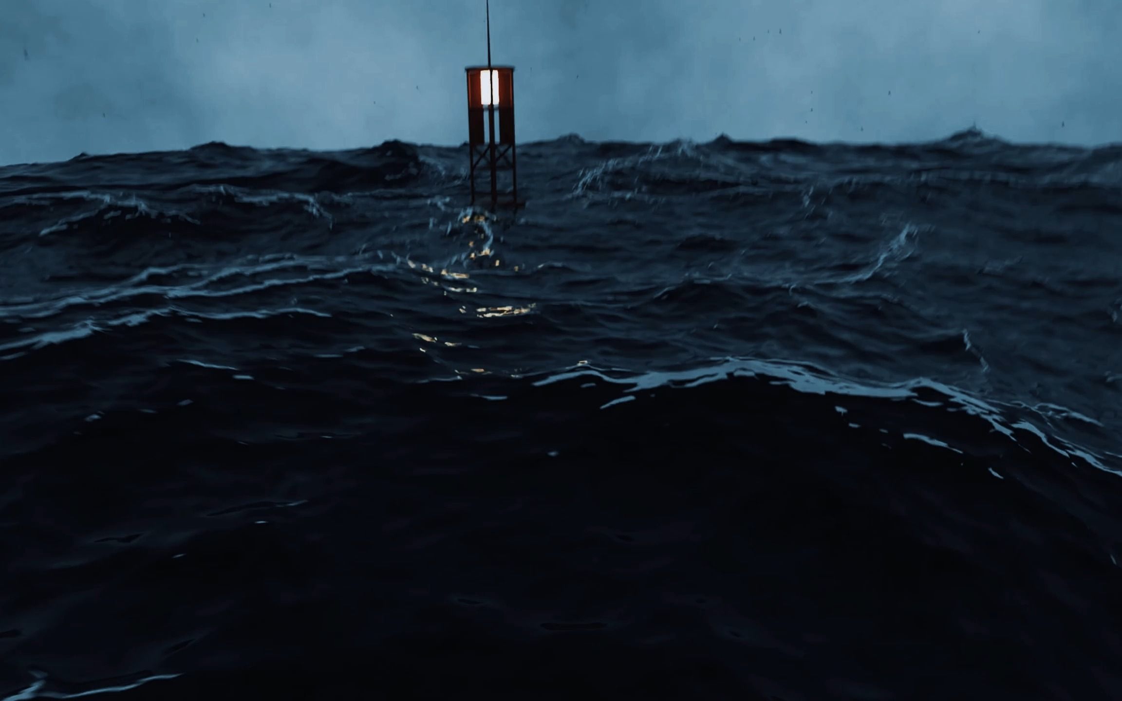 blender暴风雨海面