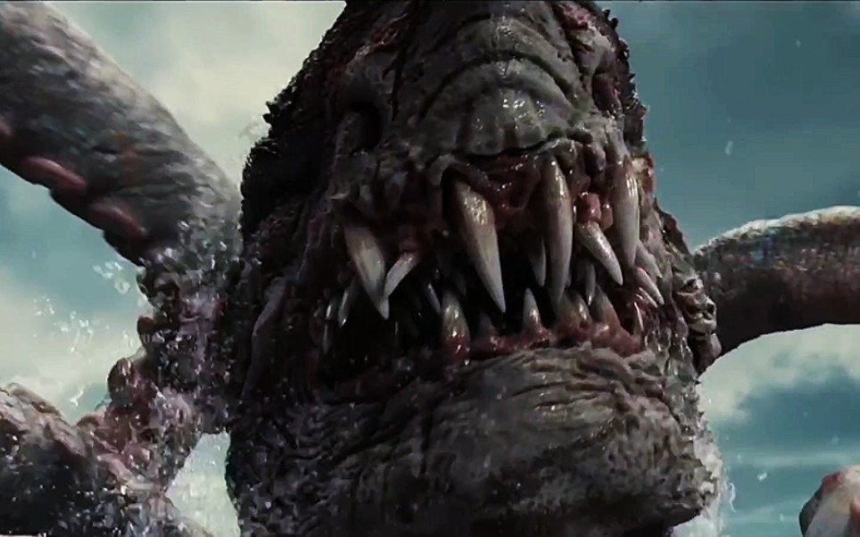 为救儿子女生物学家创造了章鲨,最终被章鲨吞入腹中.