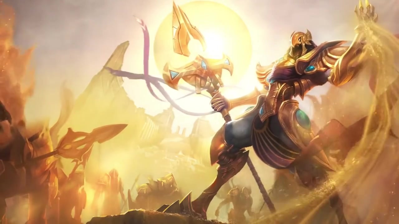 04.Azir, the Emperor of the Sands  Login Screen  League of Legends哔哩哔哩bilibili英雄联盟