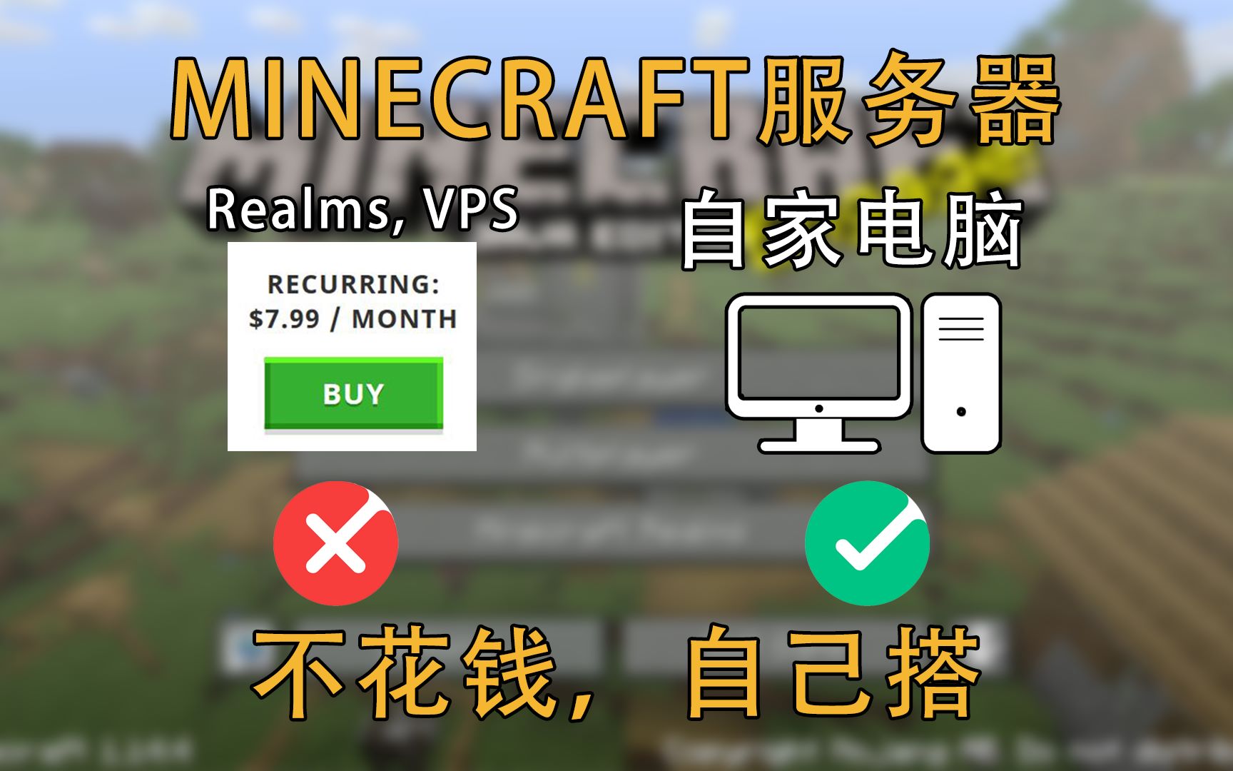 [图][教程]三分钟学会，自己电脑开minecraft服务器，免费畅玩