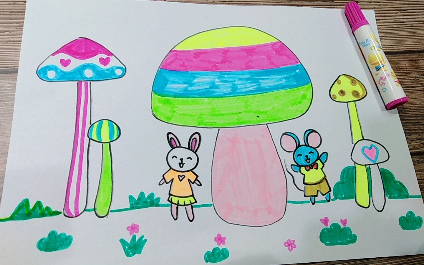 【依辰绘画网络直播】魔法蘑菇