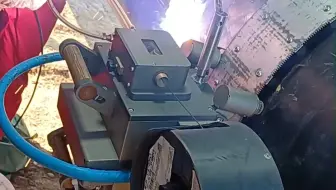 管道自动焊小车焊接现场实拍