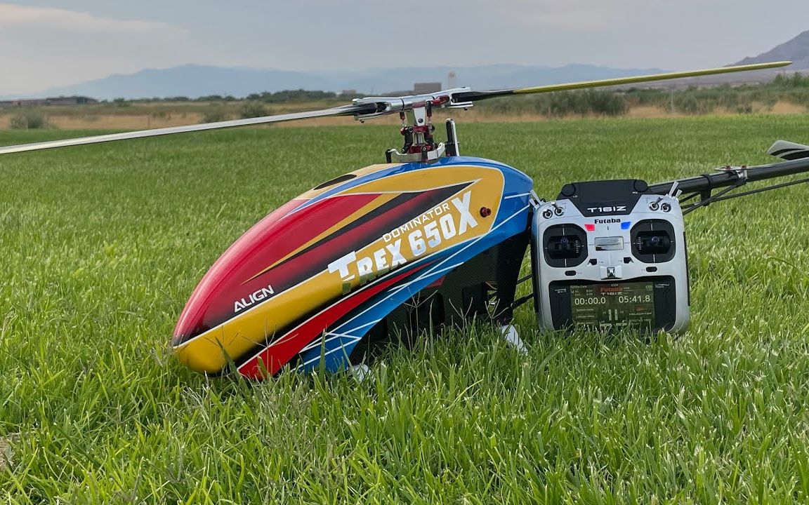 飞行亚拓align trex 650x直升机 2021/6/18_哔哩哔哩_bilibili