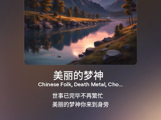 [ai音乐]美丽的梦神 (1)