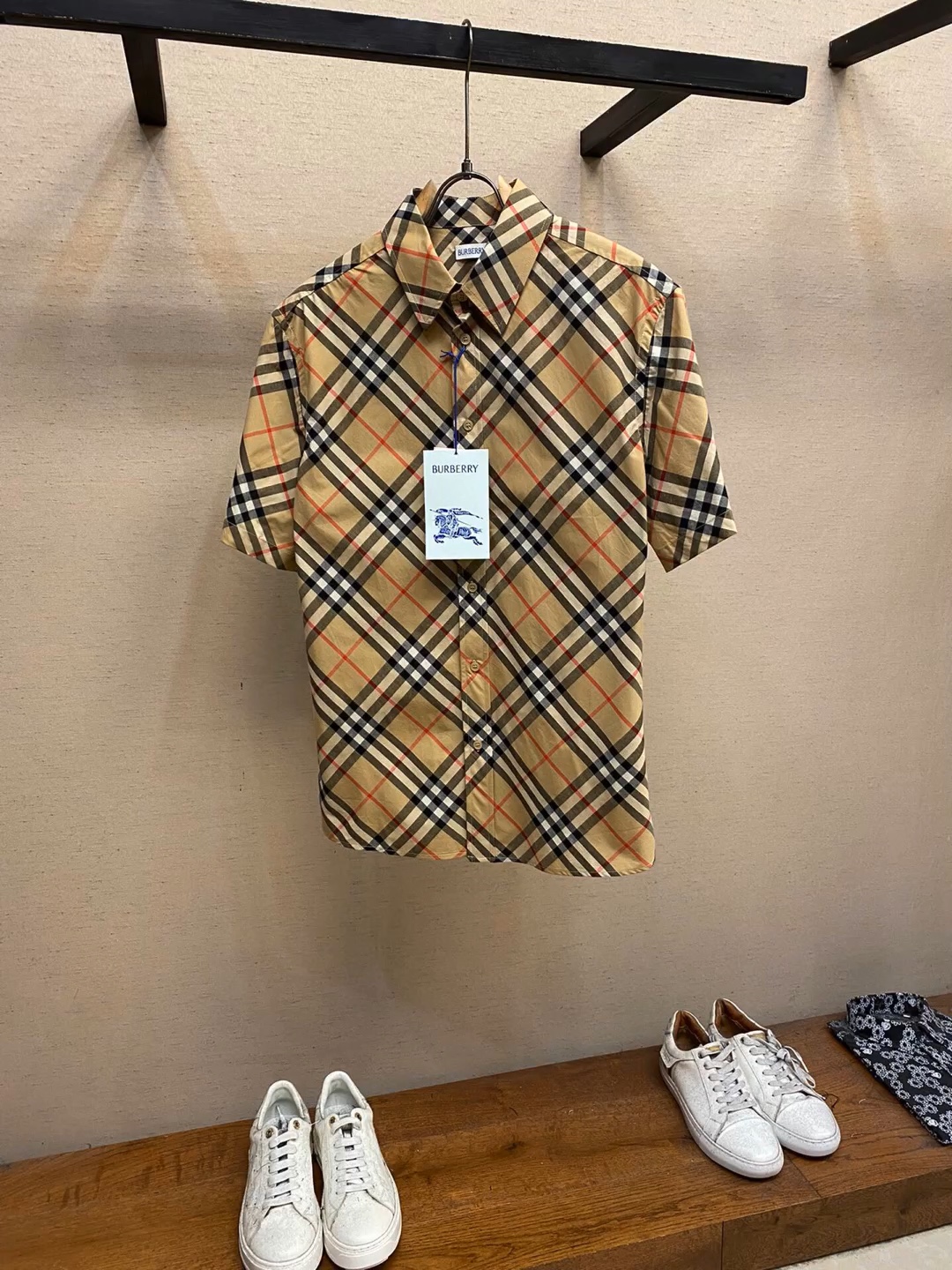 bbr巴宝莉高仿24ss burberry格纹衬衫