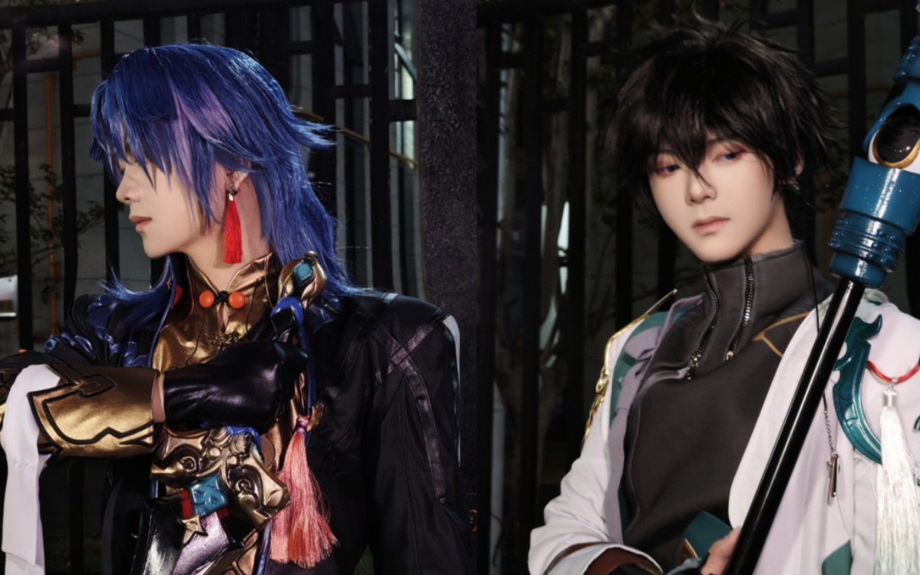 【崩坏星穹铁道cos】一人两役丹恒&刃-门之匙Silve-门之匙Silve-哔哩哔哩视频