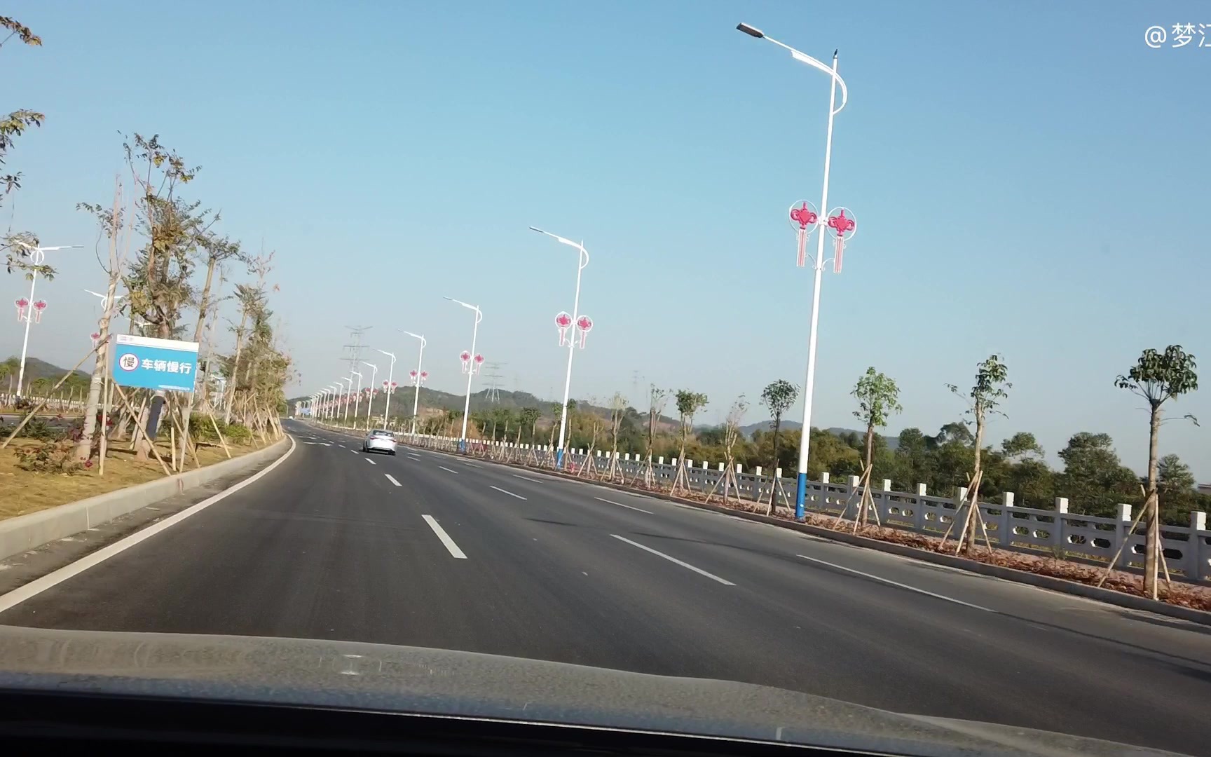 自驾惠州江南大道太爽了惠州也有了类似东莞的东莞大堤东江大道那样的