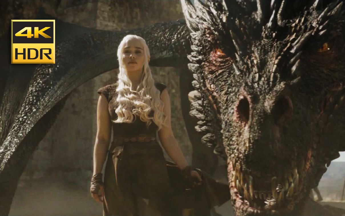 4khdr权力的游戏gameofthroness06e09龙妈dracarys