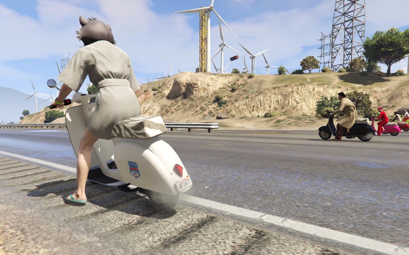 乐美解说gta5小绵羊风车争霸赛这张跑图不仅看操作还看脸