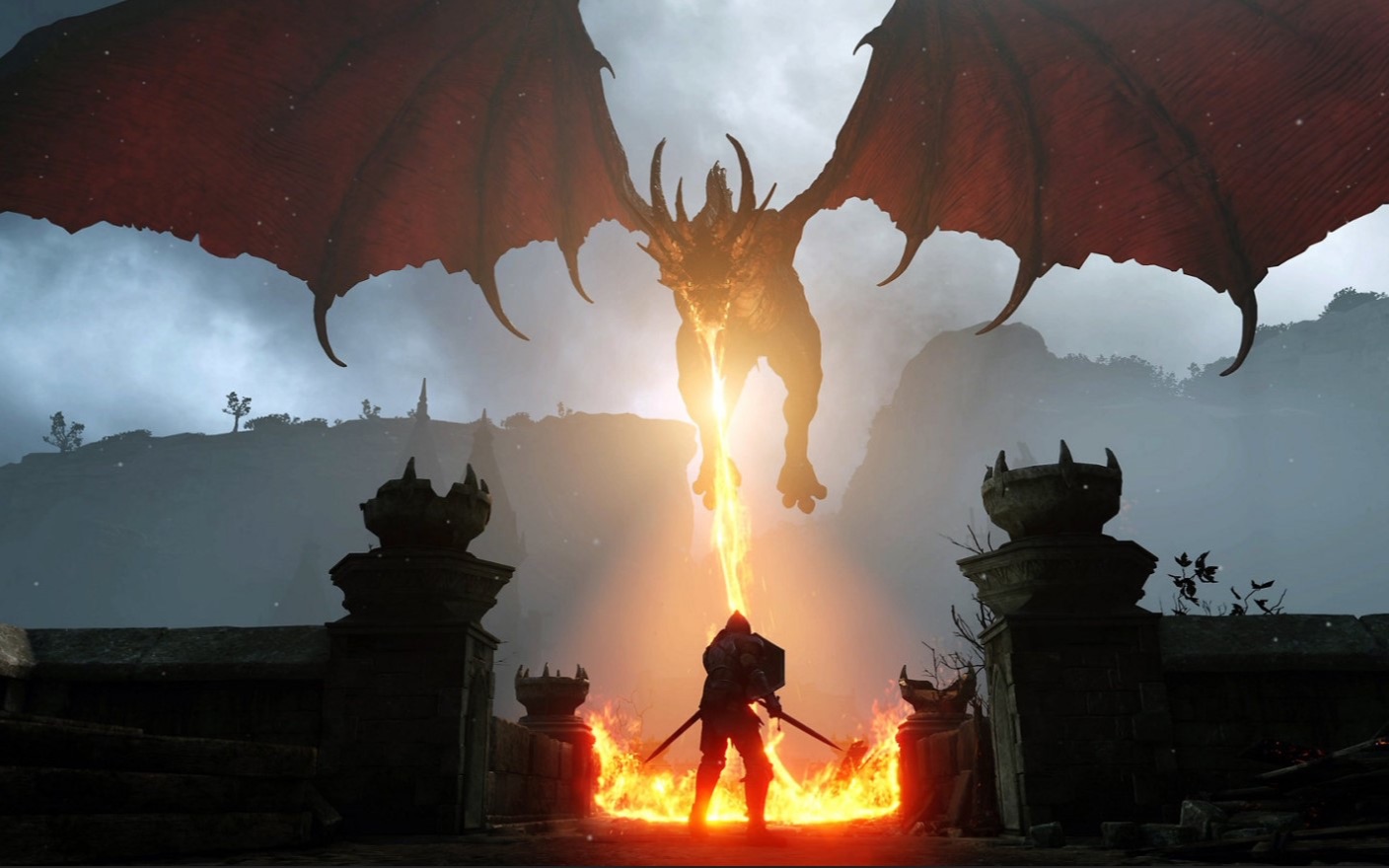 ps5恶魔之魂4k高清boss战之神龙