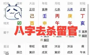 Download Video: 八字去杀留官是什么样子的？