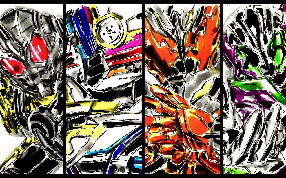 (整合)假面骑士build系列原创形态_哔哩哔哩_bilibili