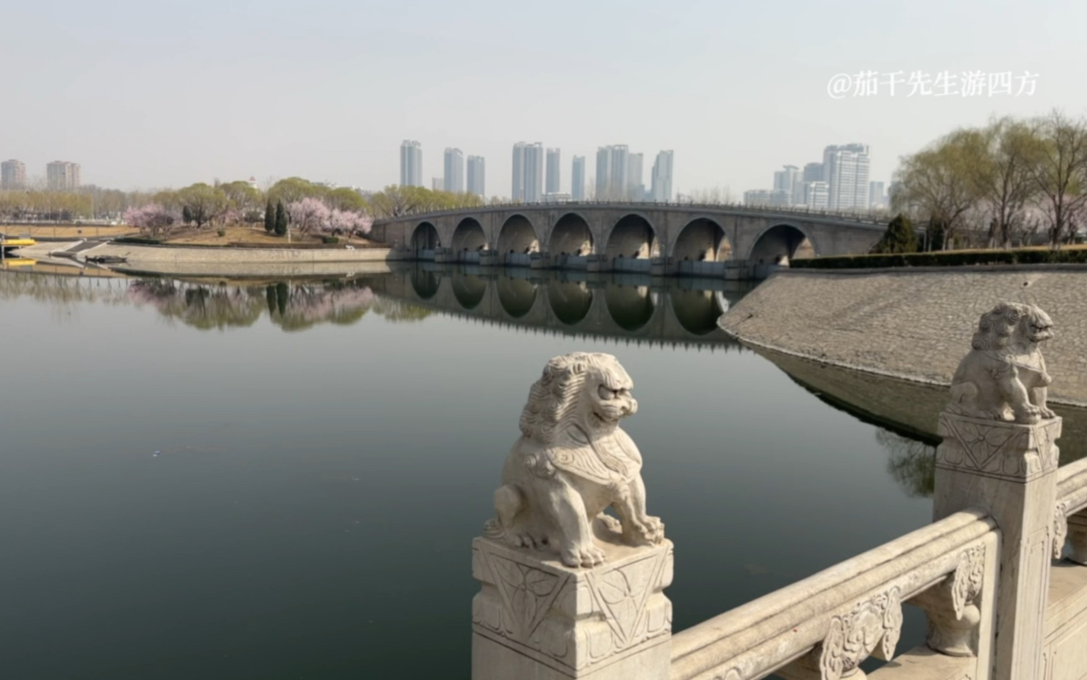 [图]遇见春天的美好，北京通州京杭大运河北运河两岸风景如画，去看看吧！