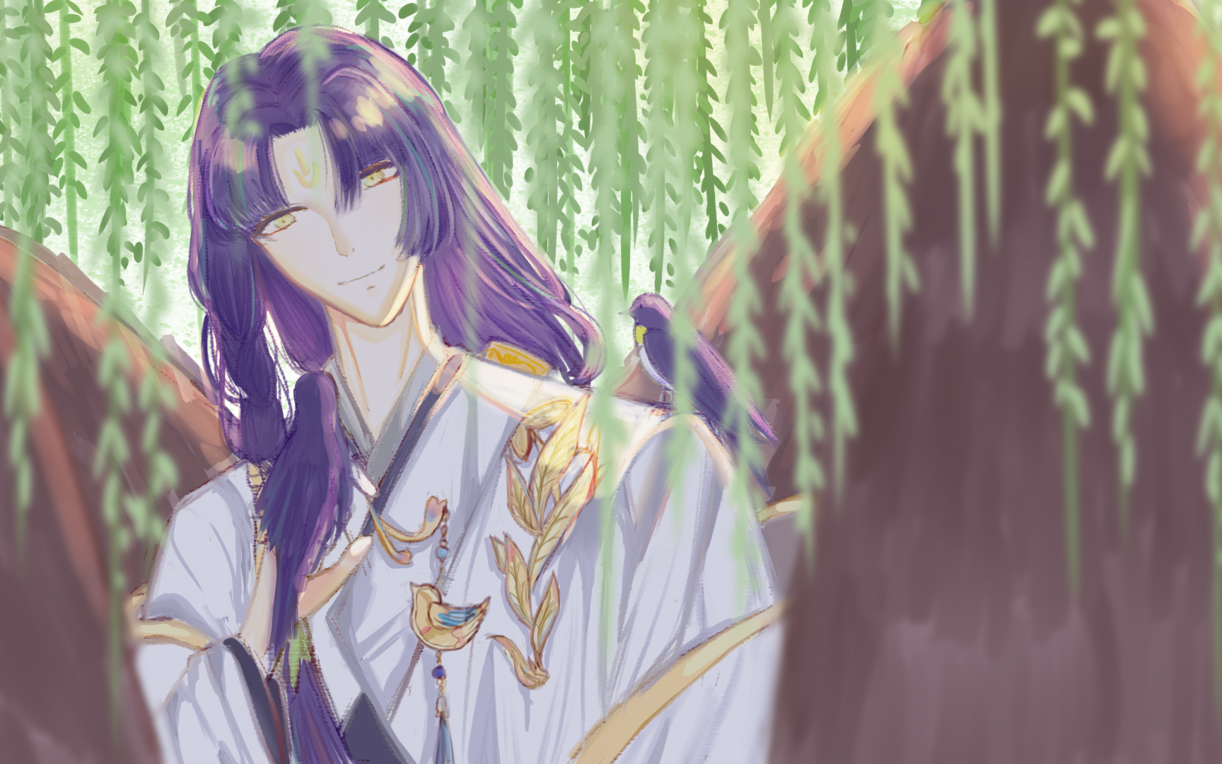 活动作品sai2子推燕你很温柔就像春日的垂柳