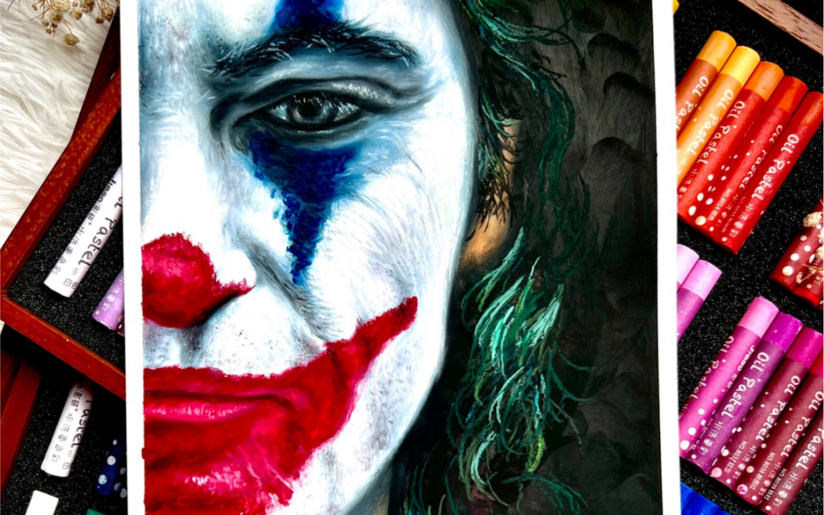 活动作品油画棒小丑