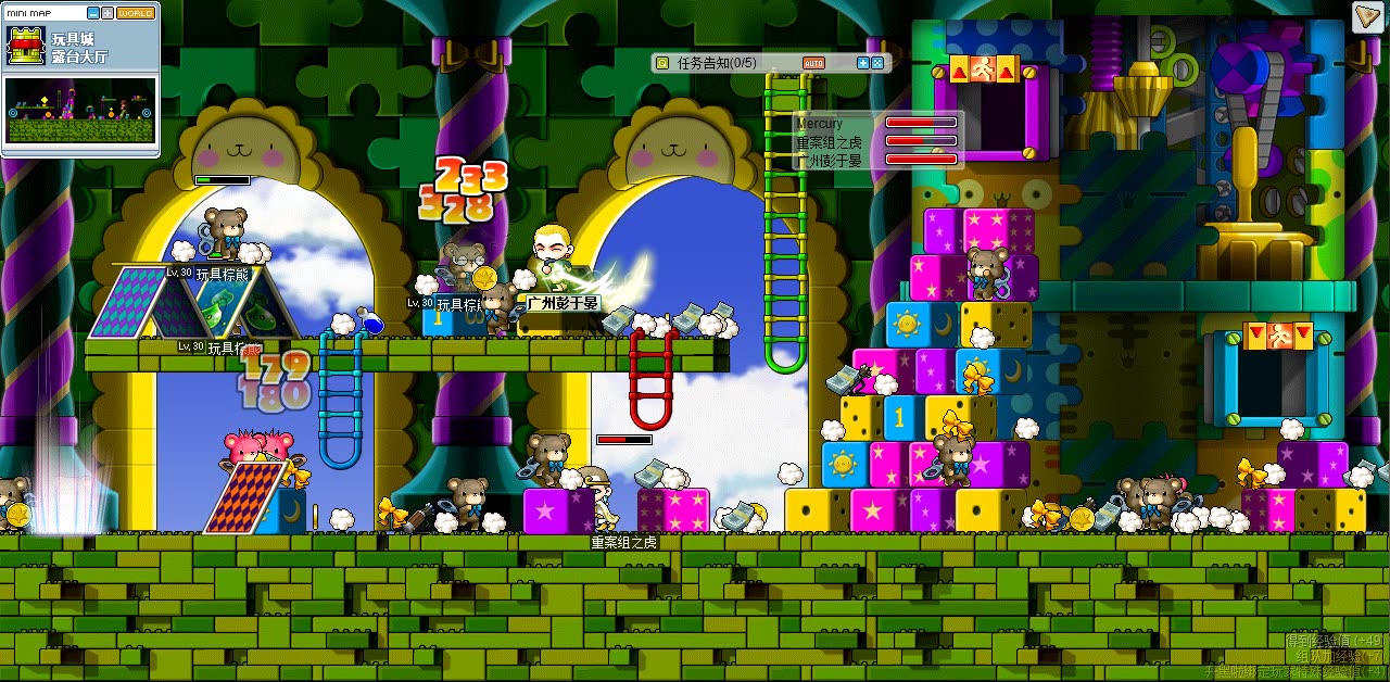 【冒险岛怀旧】还记得在玩具城露台大厅打玩具熊的日子嘛