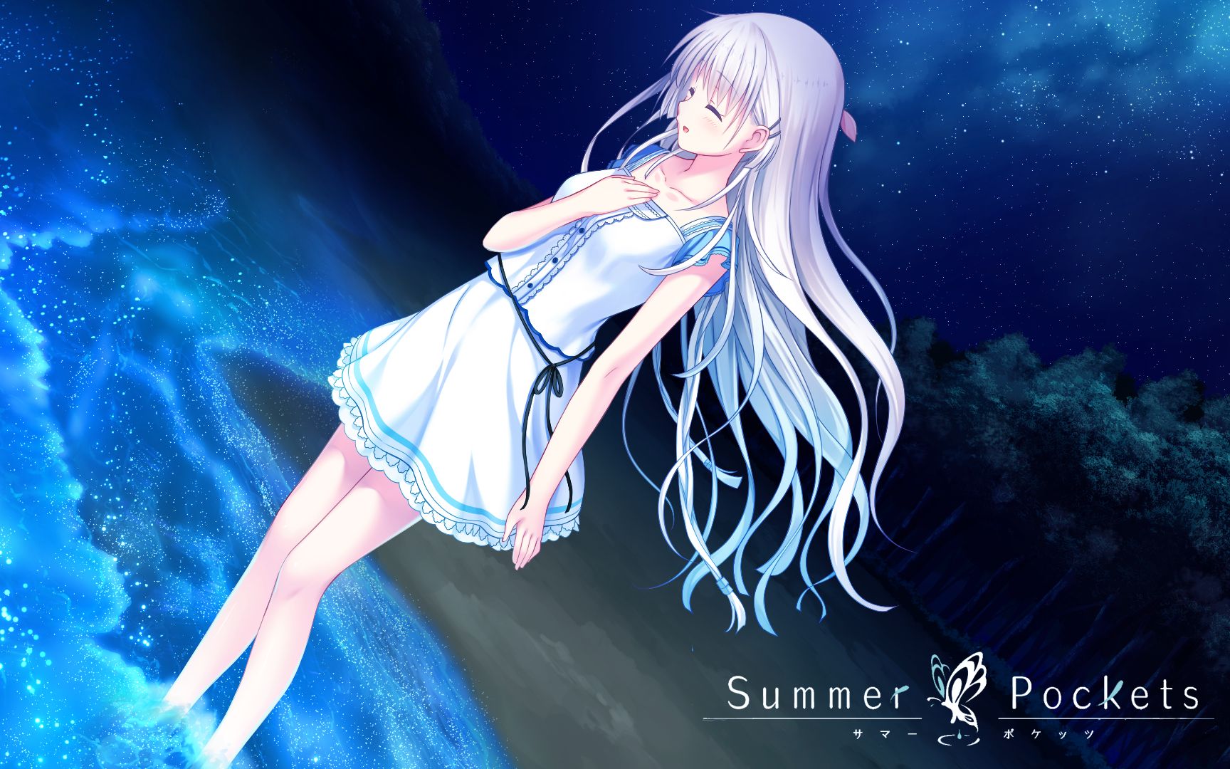 【Summer Pockets】鸣濑白羽动态壁纸(自制)哔哩哔哩bilibili