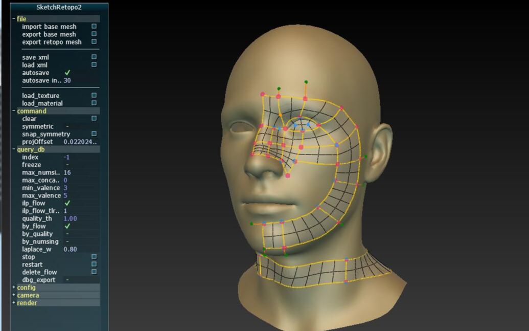 SketchRetopo拓扑软件简单介绍哔哩哔哩bilibili