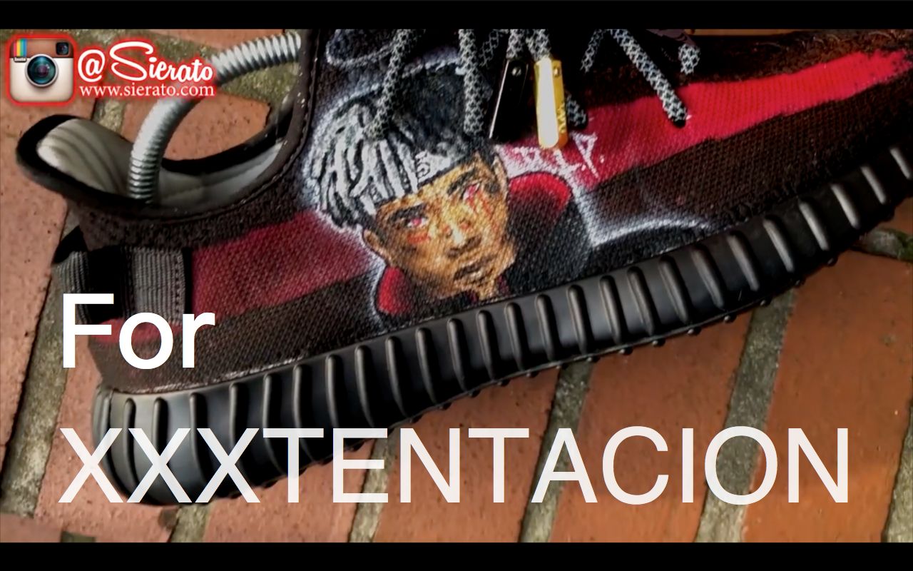 球鞋客制 | adidas yeezy 350 for xxxtentacion | rip