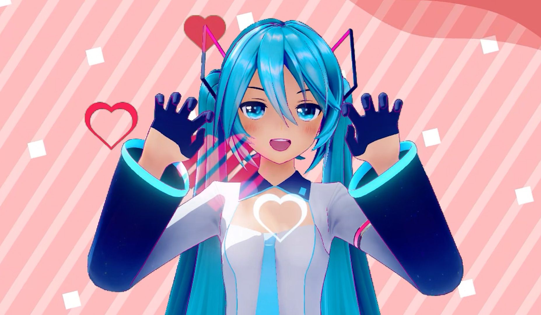 mmd初音未来,可爱喵