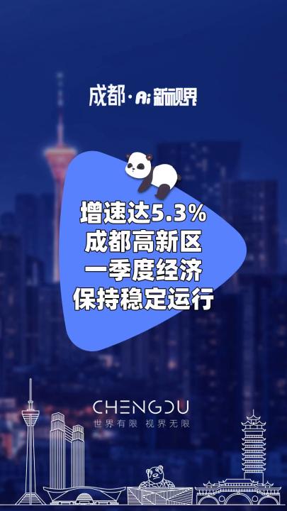 增速达5.3%,成都高新区一季度经济保持稳定运行 #成都高新区 #一季度经济 #稳定哔哩哔哩bilibili