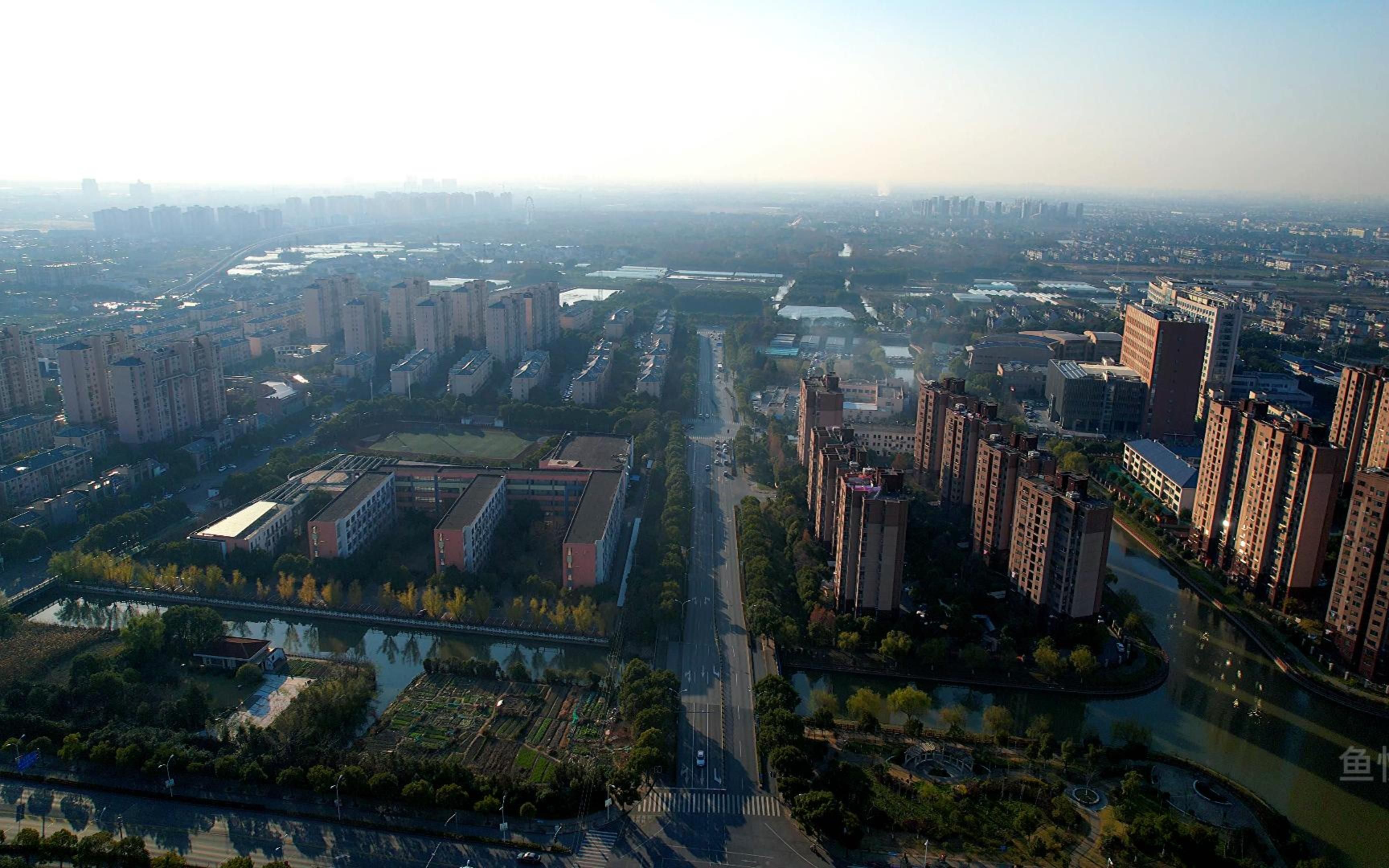 活动作品航拍上海市惠南镇32