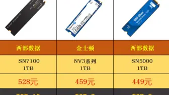 【SSD固态硬盘销量榜】2025年4月固态硬盘销量排行榜TOP10