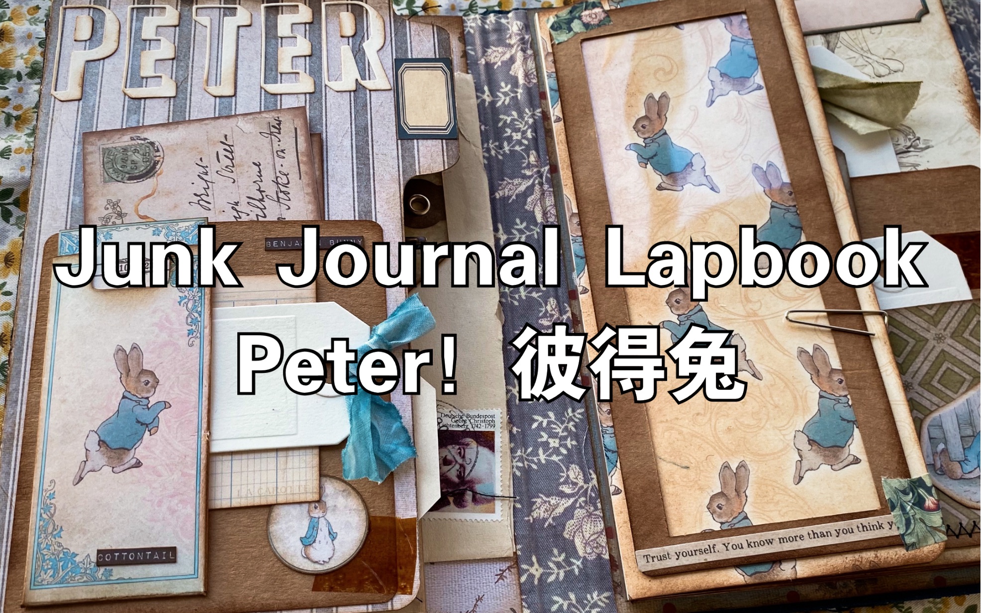 Junk Journal / 彼得兔主题四折本哔哩哔哩bilibili