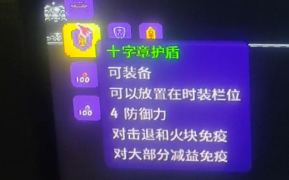 【泰拉瑞亚】十字章护盾哔哩哔哩bilibili