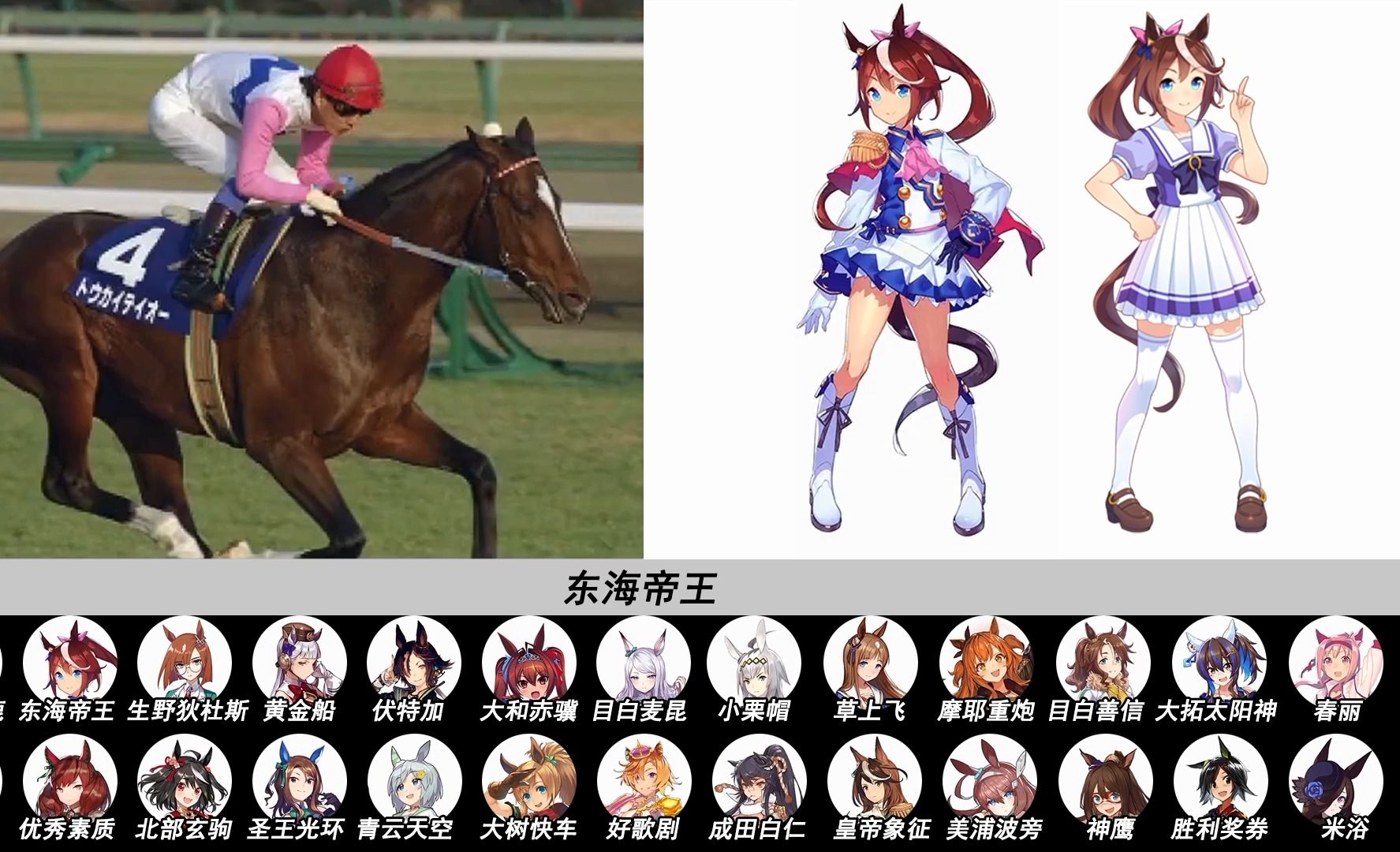 赛马娘【 角色原型】是什么样子?