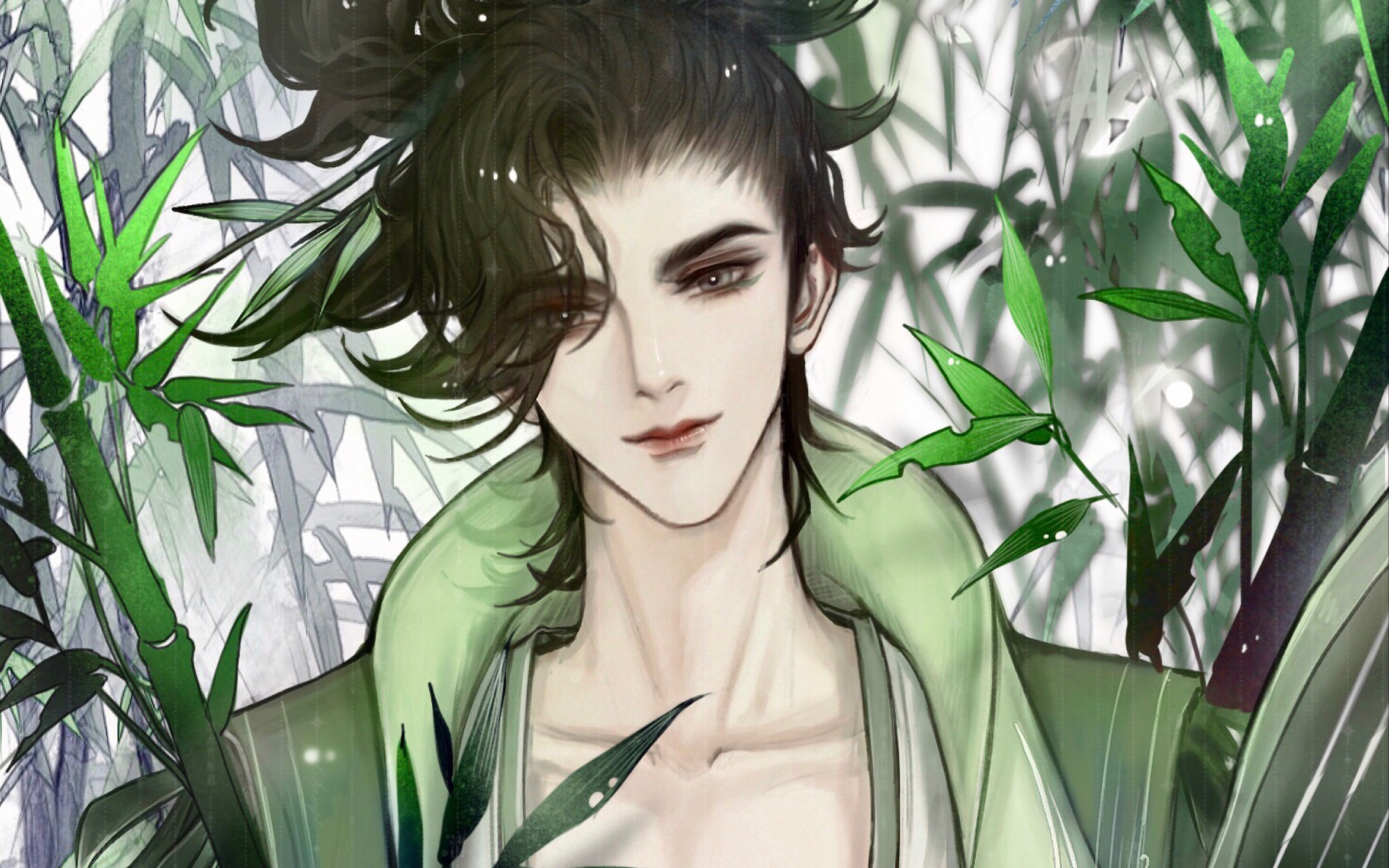 【procreate绘画 】忘川风华录竹林七贤之一嵇康绘画过程.