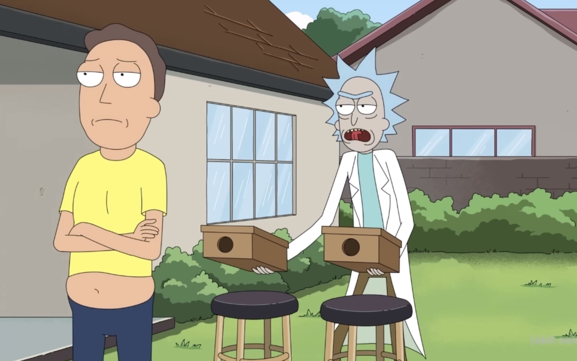 rick and jerry measure reality | rick and morty | adult swim