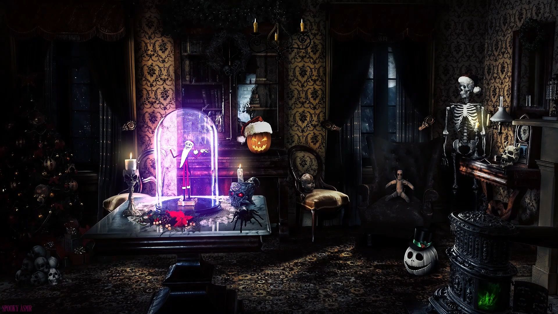 圣诞夜惊魂|90鬼屋的恐怖圣诞派对97(恐怖圣诞氛围/白噪音/asmr